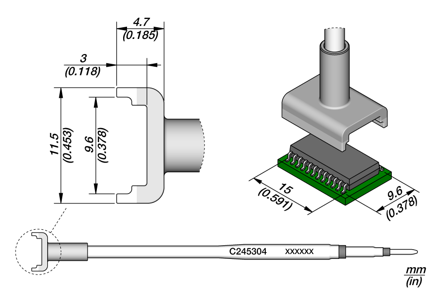 C245304 - Dual In Line Cartridge 9.6 x 15